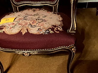 Lot 464 - romantisch zeteltje bekleding rozenmotief handwerk kruisjess - afbeelding 2 van  6