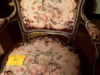 Lot 464 - romantisch zeteltje bekleding rozenmotief handwerk kruisjess - afbeelding 3 van  6