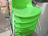 Lot 47 - groene stoel ikea. 5 stuks - afbeelding 1 van  5