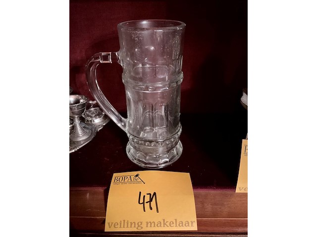 Lot 471 - kristallen bierkroes - afbeelding 1 van  2