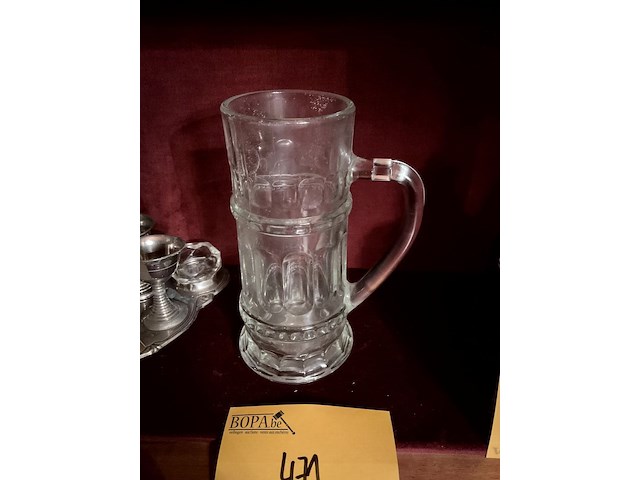 Lot 471 - kristallen bierkroes - afbeelding 2 van  2