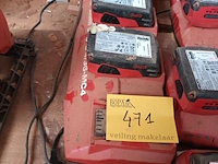 Lot 471 - lader en accu’s hilti - afbeelding 1 van  3