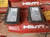 Lot 472 - lader en accu’s hilti - afbeelding 3 van  3