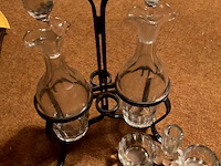 Lot 474 - set olie azijn stelletje/peper en zoutvat, 2 stuks - afbeelding 2 van  3