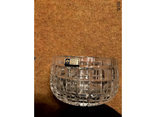 Lot 477 - kristallen kom bleikristal - afbeelding 2 van  3