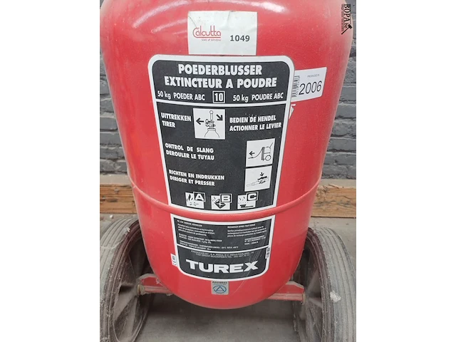 Lot 477 - mobiele poederblusser 50 kg - afbeelding 2 van  4