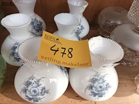 Lot 478 - glazen lampenkappen. 20 stuks - afbeelding 3 van  5