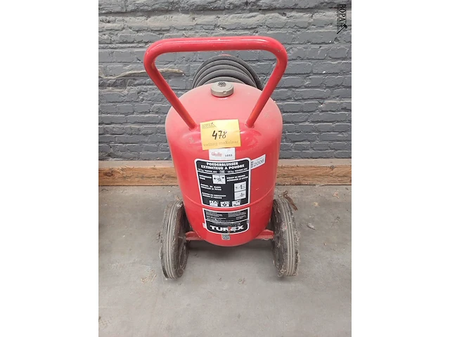 Lot 478 - mobiele poederblusser 50 kg - afbeelding 1 van  3