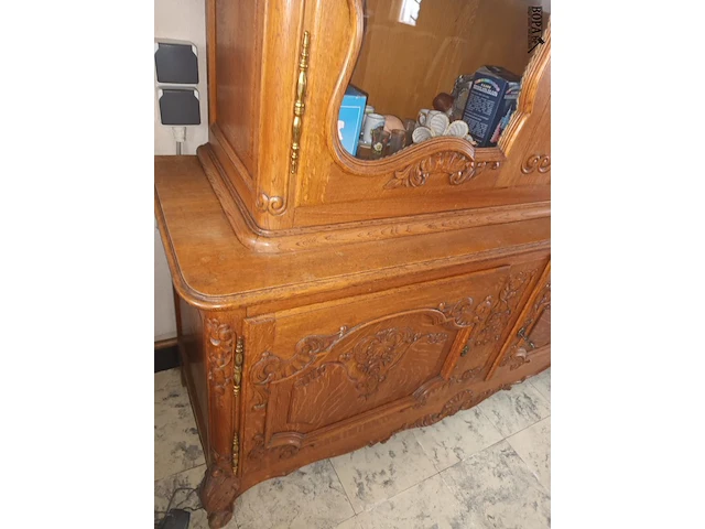 Lot 48 - antieke vitrine kast - afbeelding 3 van  4