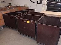 Lot 48 - rolcontainer. 6 stuks - afbeelding 1 van  3