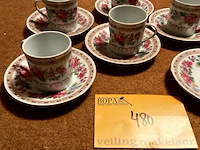 Lot 480 - chinese set van kopjes en bordjes, 11 stuks - afbeelding 2 van  4
