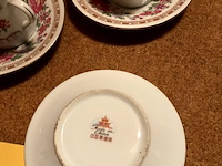 Lot 480 - chinese set van kopjes en bordjes, 11 stuks - afbeelding 3 van  4