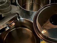 Lot 482 - roestvrij stalen kookpotten, 4 stuks - afbeelding 3 van  4