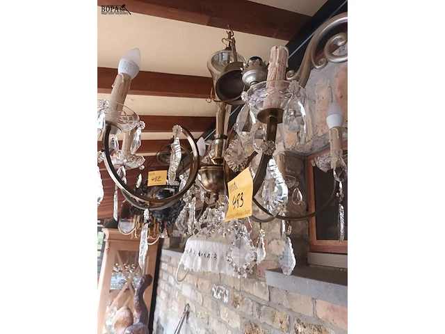 Lot 483 - luster. 2 stuks - afbeelding 4 van  7