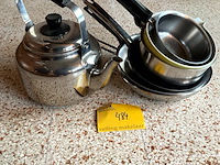 Lot 484 - waterketel met pannen, 7 stuks - afbeelding 1 van  5