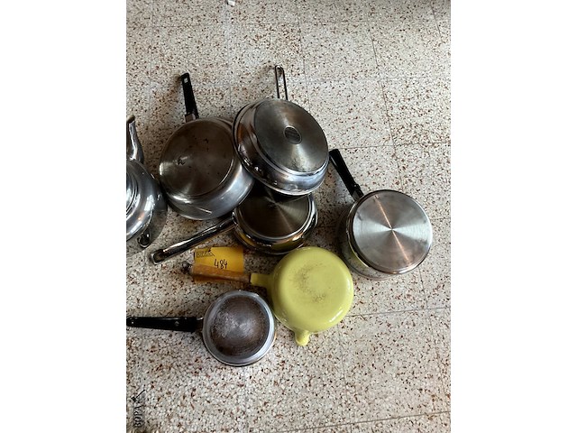 Lot 484 - waterketel met pannen, 7 stuks - afbeelding 3 van  5