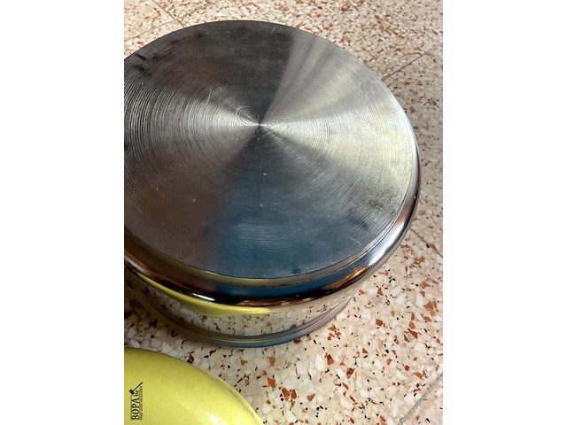 Lot 484 - waterketel met pannen, 7 stuks - afbeelding 4 van  5