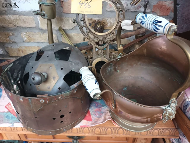 Lot 486 - koperwerk. 10 stuks - afbeelding 5 van  5