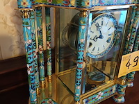 Lot 49 - chinese cloisonné klok - afbeelding 3 van  6