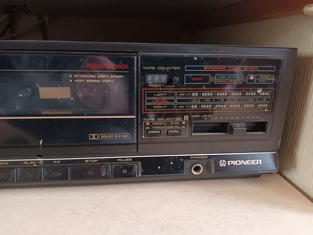 Lot 49 - pioneer dubbele cassette speler - afbeelding 2 van  4