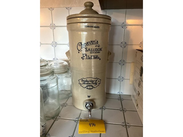 Lot 494 - cheavin's filter voor water te zuiveren - afbeelding 1 van  8