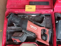 Lot 497 - accu reciprozaag hilti - afbeelding 1 van  4