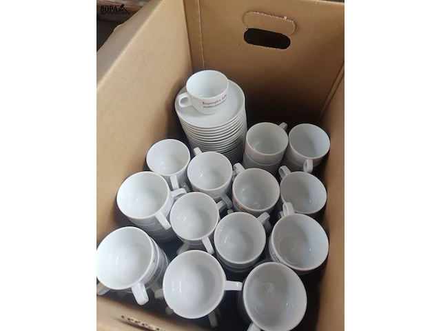 Lot 5 - bruynooghe's koffietassen en onderbordjes - afbeelding 1 van  2