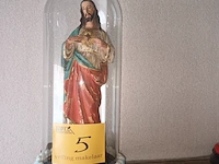 Lot 5 - glazen stolp - afbeelding 1 van  2