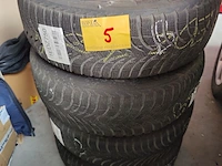 Lot 5 - michelin alpin winterbanden op velg - 4 stuks