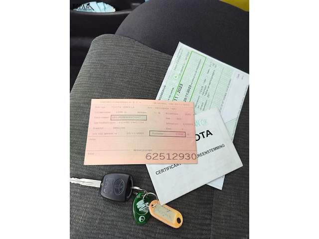 Lot 5 - toyota corolla (2003-chass.sb1jm28e80e079347) - afbeelding 7 van  20