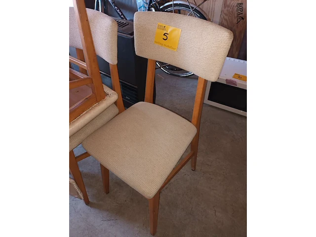 Lot 5 - vintage eetkamerstoelen. 6 stuks - afbeelding 2 van  3