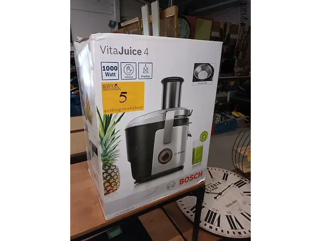Lot 5 - vruchtenpers bosch vitajuice 4 - afbeelding 1 van  4
