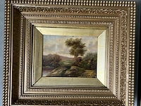 Lot 5 kleine schilderijen - verschillende kunstenaars - - afbeelding 5 van  8