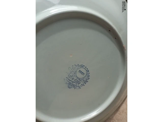 Lot 50 - hollandse delft borden. 2 stuks - afbeelding 4 van  5