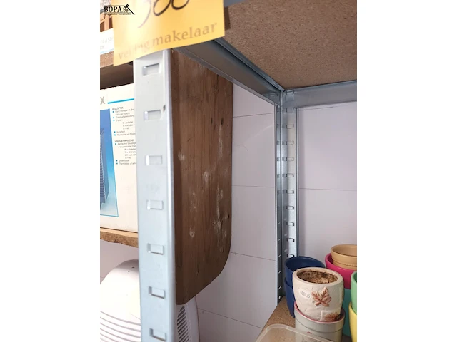 Lot 500 - metalen voorraadrek. 2 stuks - afbeelding 2 van  2