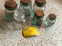 Lot 502 - bokalen met stop in kurk, 6 stuks - afbeelding 1 van  2