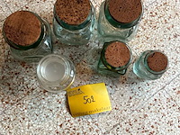 Lot 502 - bokalen met stop in kurk, 6 stuks - afbeelding 2 van  2