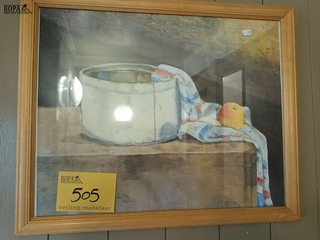 Lot 505 - kader en posters. 4 stuks - afbeelding 1 van  4