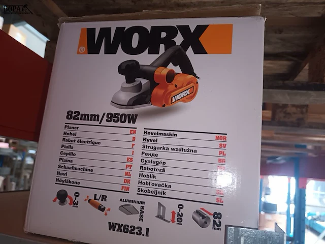 Lot 51 - elektrische houtschaaf worx - afbeelding 2 van  2