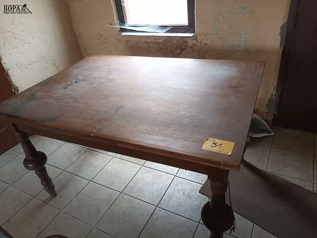 Lot 51 - houten tafel - afbeelding 1 van  3