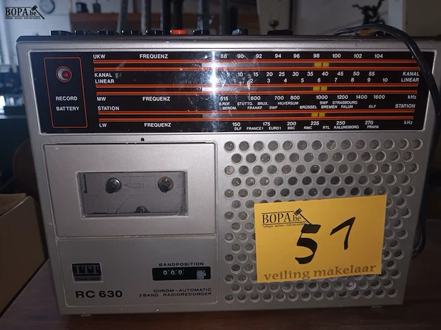Lot 51 - oude radio’s. 2 stuks - afbeelding 2 van  6