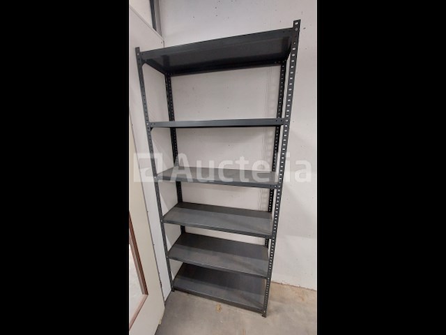 Lot 51 meter lopende stevige metalen rekken - afbeelding 12 van  32