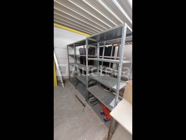 Lot 51 meter lopende stevige metalen rekken - afbeelding 18 van  32