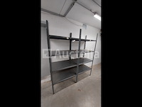 Lot 51 meter lopende stevige metalen rekken - afbeelding 23 van  32