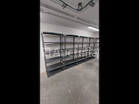 Lot 51 meter lopende stevige metalen rekken - afbeelding 8 van  32