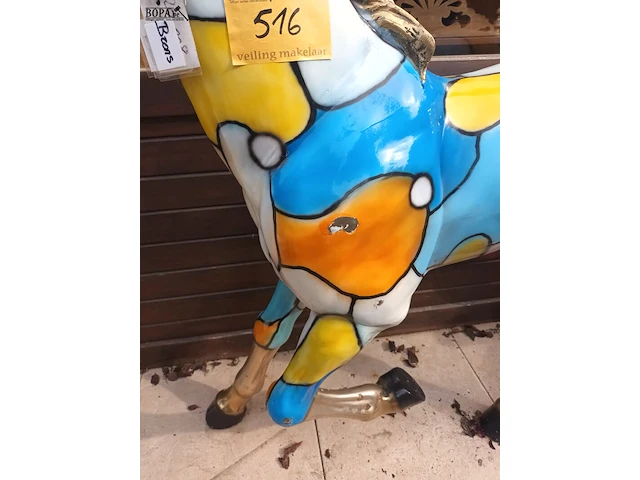 Lot 516 - bronzen geëmailleerd paard - afbeelding 4 van  7