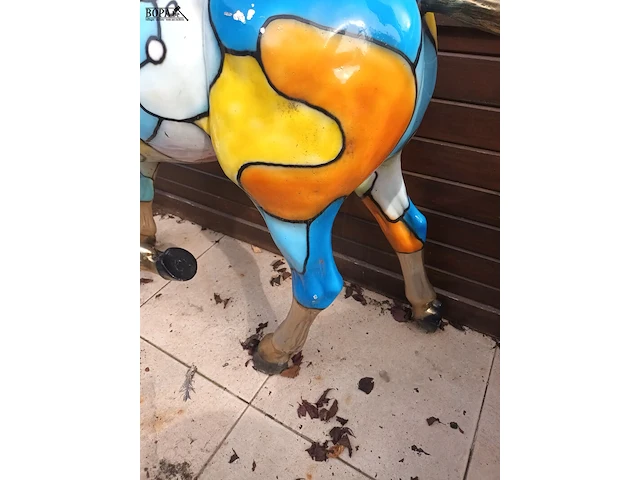 Lot 516 - bronzen geëmailleerd paard - afbeelding 6 van  7