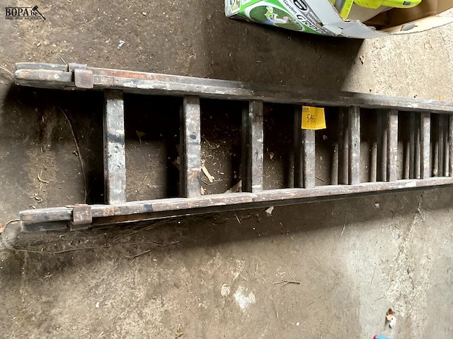 Lot 516 - lange ladder 2x 3,60m - afbeelding 2 van  3