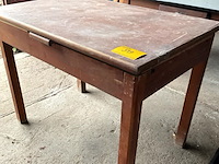 Lot 519 - oude keukentafels, 2 stuks -1 met verlengstukken- - afbeelding 3 van  8