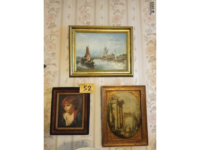 Lot 52 - kaders. 3 stuks - afbeelding 1 van  4